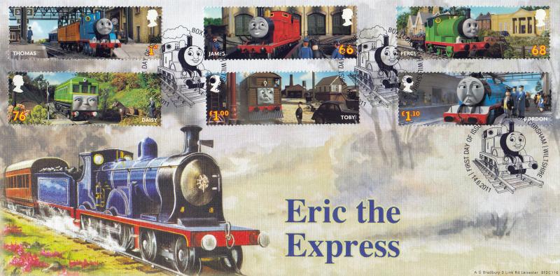 2011 (06) Thomas The Tank Engine (Stamps) - Bradbury 'Eric The Express Special' - Box, Corsham H/S