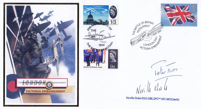 2005 (09) Battle of Britain Monument - Internet Special - Signed by Squadron Leader Neville Duke & Peter Twiss DSC*