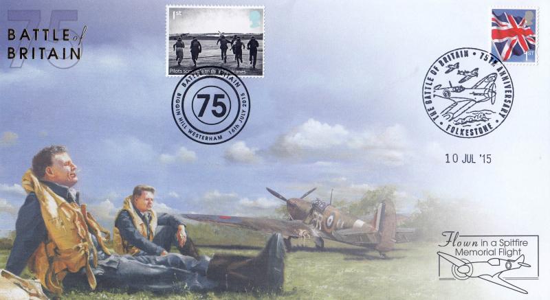 2015 (07) Battle of Britain 75th Anniversary - Internet Biggin Hill Official FDC (s) - Flown