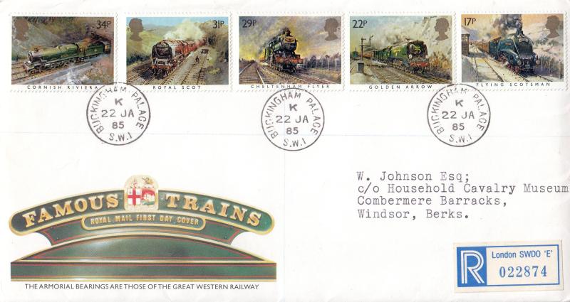 1985 (01) Famous Trains - RM - Buckingham Palace CDS