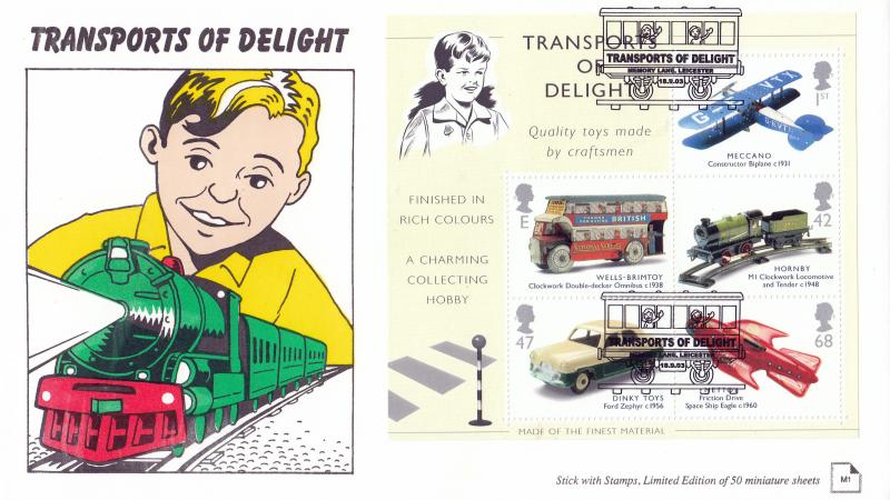 2003 (09) Transports of Delight (M/S) - Stick With Stamps Official