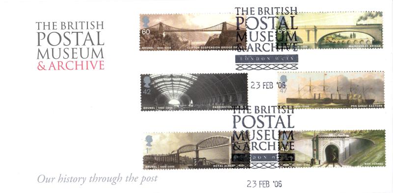 2006 (02) Brunel (Stamps) - British Postal Museum & Archive (BPMA) Official