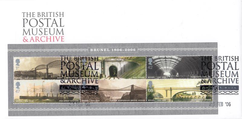 2006 (02) Brunel (M/S) - British Postal Museum & Archive (BPMA) Official