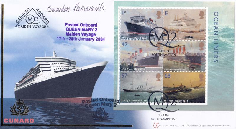 2004 (04) Ocean Liners (M/S) - Buckingham/Internet Official - Signed by