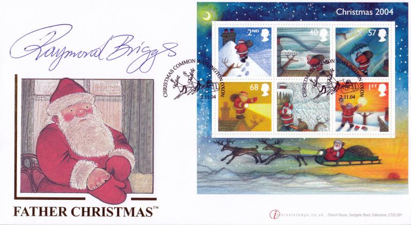 2004 (11) Christmas (M/S) - Buckingham/Internet Official - Signed by the late Raymond Briggs