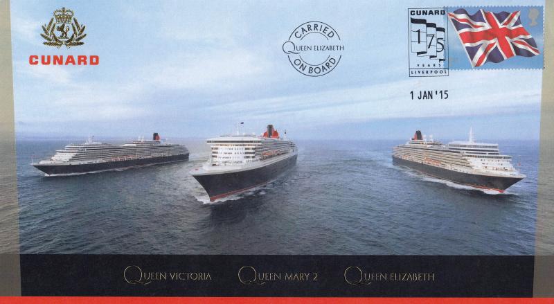 2015 (01) Cunard 'Three Queen's' Liverpool 175 Years - Internet Special