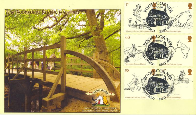 2010 (10) Winnie The Pooh (Stamps) - Steven Scott 'The Poohsticks Bridge' Official