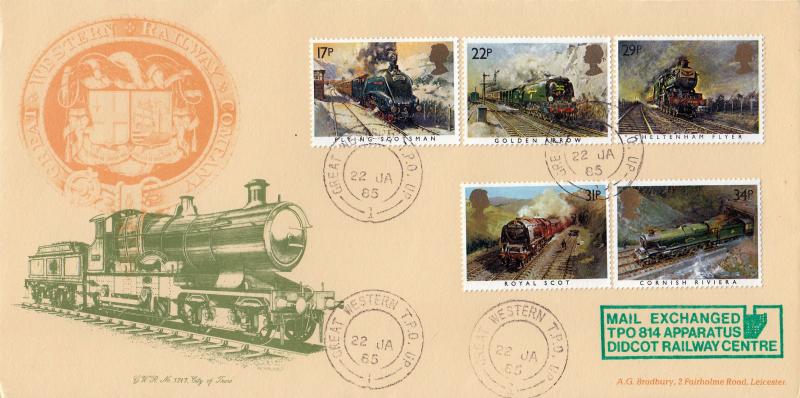 1985 (01) Famous Trains - Bradbury 'City of Truro' Special - Great Western TPO UP 1 CDS