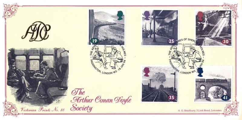 1994 (01) The Age of Steam - Bradbury Official (Victorian Print 80) - Adventures of Sherlock Holmes H/S