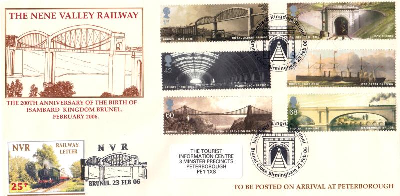 2006 (02) Brunel (Stamps) - Nene Valley Railway 'Special' - Brunel Close H/S