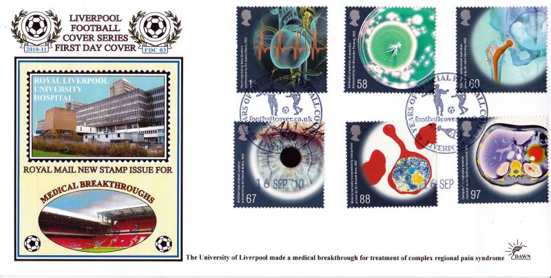 2010 (09) Medical Breakthroughs - Dawn '40 Years of Official Football Covers, Liverpool' Official