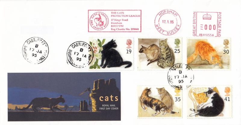 1995 (01) Cats - RM - Castlecatt CDS + The Cats Protection League Meter Mark