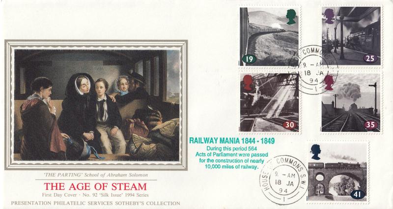 1994 (01) The Age of Steam - Sotheby's PPS 'Silks' (Pair) - House of Commons & Lords CDS's