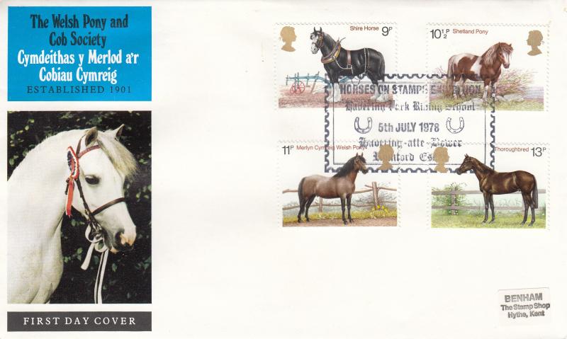 1978 (07) Horses - Welsh Pony and Cob Society Cover - Havering Park Riding School H/S