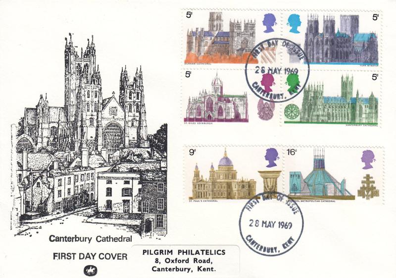 1969 (05) Cathedrals - Pilgrim - Canterbury FDI