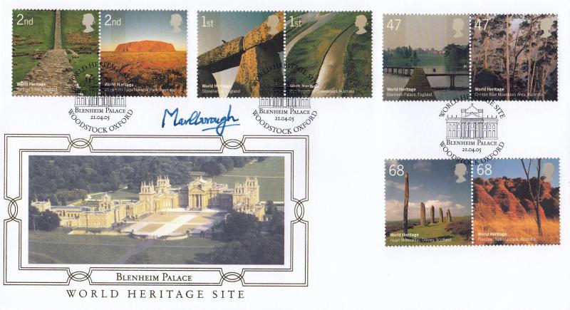 2005 (04) World Heritage - Internet 'Blenheim Palace' Official - Signed by the Duke of Marlborough