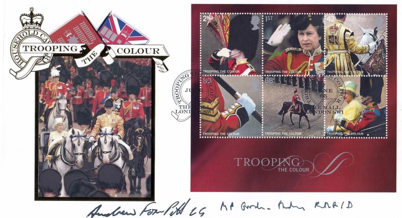 2005 (06) Trooping Of The Colour (M/S) - Internet (The Mall) Official - Signed by Captain Andrew Fox-Pitt & Captain Mark Goodwin-Hudson