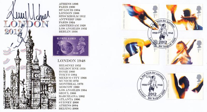 2005 (08) London Host City M/S - Internet 'Special' - Signed Dame Kelly Holmes