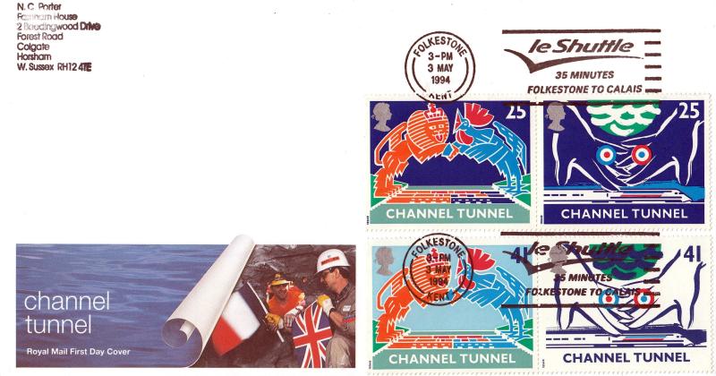 1994 (05) Channel Tunnel - RM - Le Shuttle Slogan (Twice)!