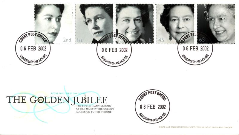 2002 (02) Golden Jubilee - RM - Court Post Office, Sandringham House CDS