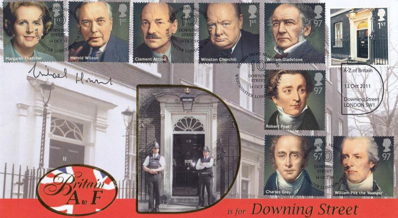 2014 (10) British Prime Ministers - Internet 10 Downing Street Official - Signed by Michael Howard