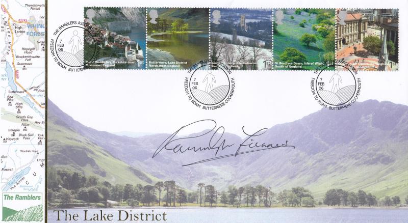 2006 (02) England - Internet 'The Lake District' Official - Signed by Sir Ranulph Fiennes