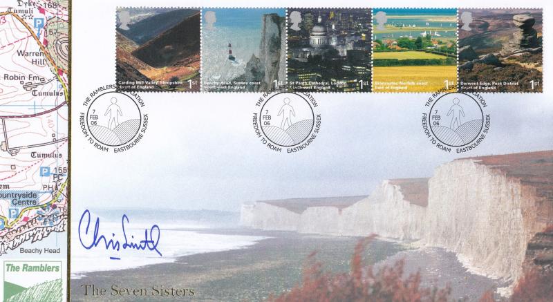 2006 (02) England - Internet 'The Seven Sisters' Official - Signed by Baron Chris Smith