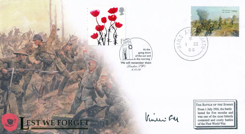 2006 (11) Lest We Forget M/S - Internet 'Cenotaph' Official (s) - Signed Field Marshall Richard Vincent