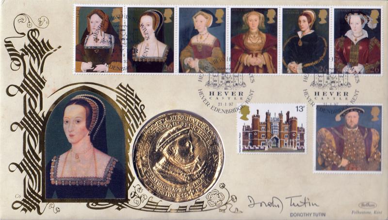 1997 (01) Tudor's - Benham Hever Castle 'Medalion' Official - Signed by Dorothy Tutin