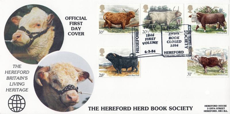 1984 (03) Cattle - DGT Hereford Herd Book Society Official