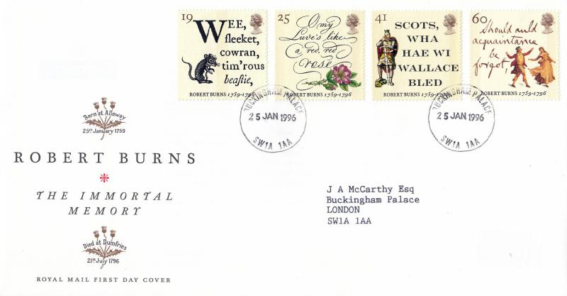 1996 (01) Robert Burns - RM - Buckingham Palace CDS