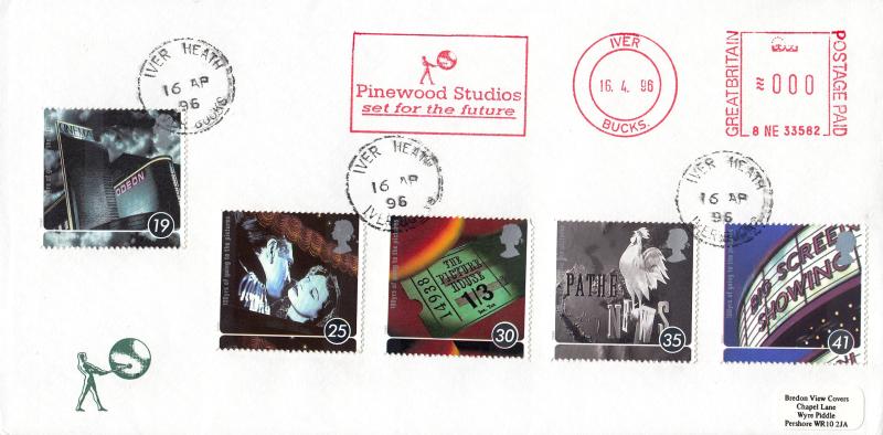 1996 (04) Films - Pinewood Studios Cover - Iver Heath CDS + Pinewood Studios Meter Mark
