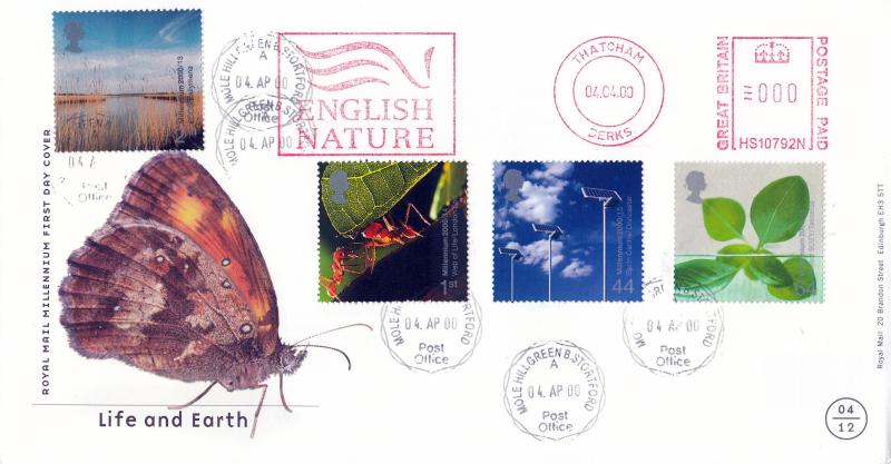 2000 (04) Life & Earth - RM - Molehill Green CDS + English Nature Meter Mark
