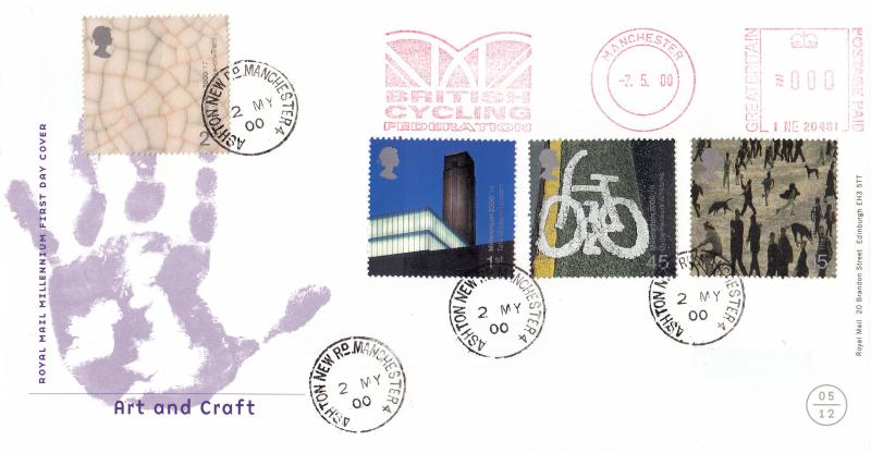 2000 (05) Art & Craft - RM - Ashton New Rd, Manchester CDS + British Cycling Federation Meter Mark
