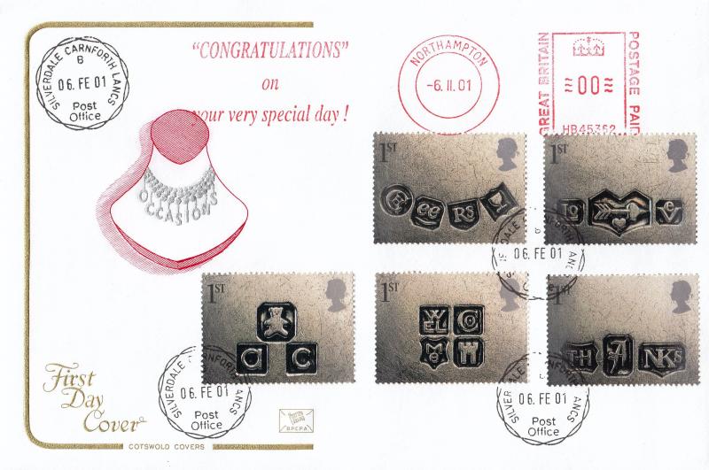 2001 (02) Occasions - Cotswold - Silverdale CDS + Congratulations On Your Very Special Day Meter Mark