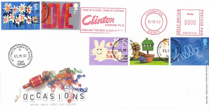 2002 (03) Occasions - RM - Weddington CDS + Clinton Cards PLC Meter Mark