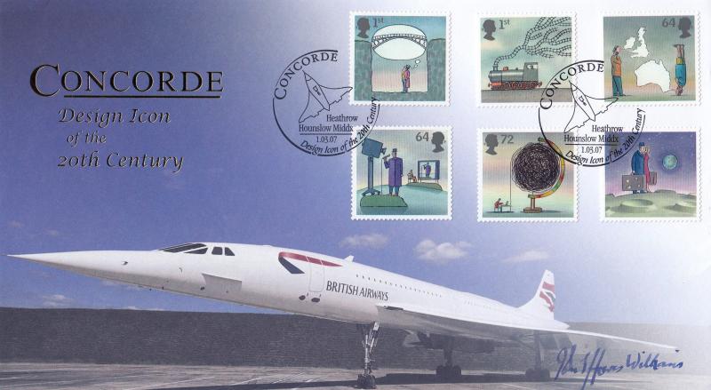 2007 (03) World of Invention (Stamps) - Internet 'Concorde' Official - Signed by Professor Ffowcs-Williams