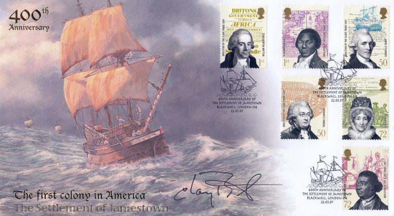 2007 (03) Slave Trade - Internet 'Settlement of Jamestown' Official - Signed by Sir Chay Blyth