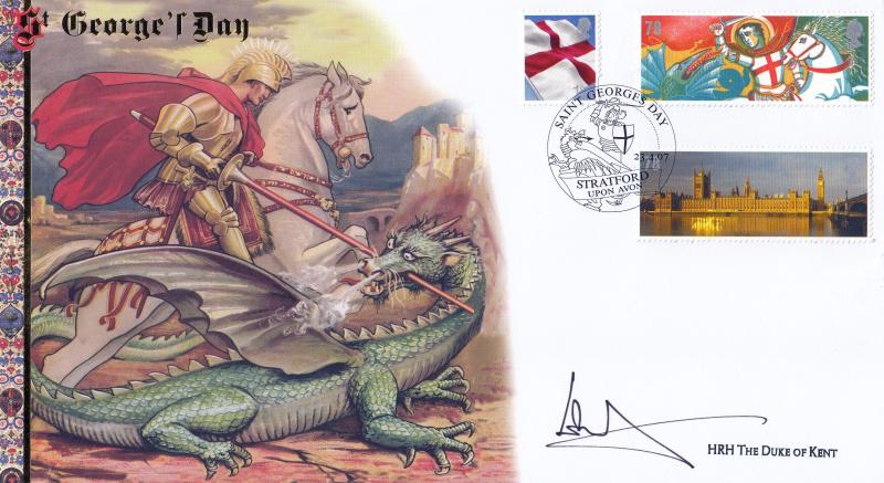 2007 (04) England M/S - Internet 'Saint George, Stratford' Official - Signed by HRH The Duke of Kent