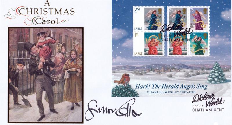 2007 (11) Christmas (M/S) - Internet 'Dickens World' Official - Signed by Simon Callow