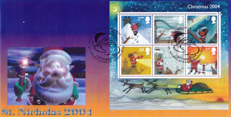 2004 (11) Christmas (M/S) - Peter Payne 'St Nicholas Rd' Official