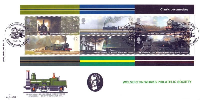 2004 (01) Classic Locomotives (M/S) - Brazier 'Railway' (North Western) Official