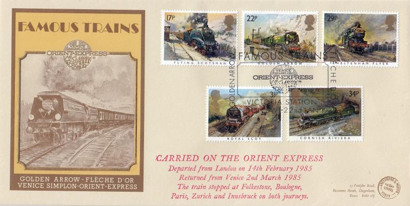 1985 (01) Famous Trains - G&P VSOP Official (Carried)