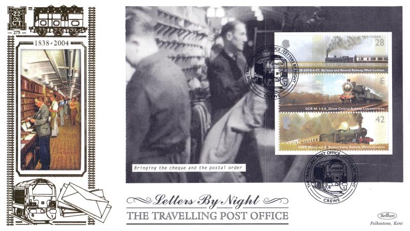 2004 (03) Letters By Night (PSB) - Benham Gold (500) Set of Four - Four H/S's