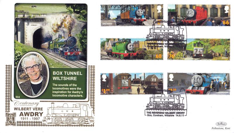 2011 (06) Thomas The Tank Engine (Stamps) - Benham Gold (500) Official