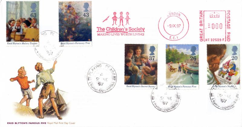 1997 (09) Enid Blyton - RM - Playing Place CDS + The Children's Society Meter Mark