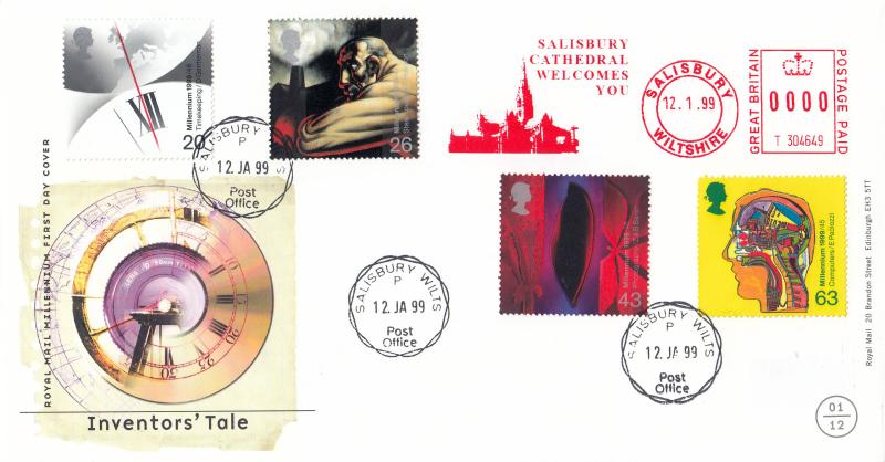 1999 (01) Inventors - RM - Salisbury CDS + Salisbury Cathedral Welcomes You Meter Mark