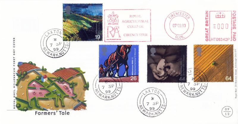 1999 (09) Farmers - RM - Laxton CDS + RAC Royal Agricultural College Meter Mark