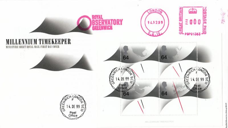 1999 (12) Timekeepers M/S - RM - Greenwich CDS + Royal Observatory, Greenwich Meter Mark