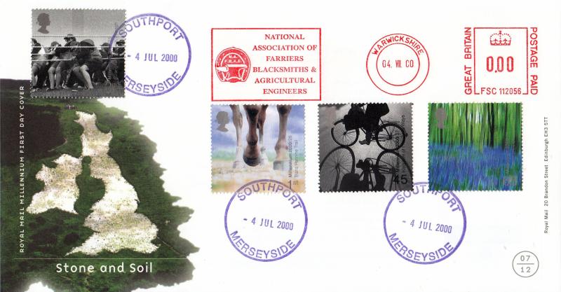 2000 (07) Stone & Soil - RM - Southport CDS + National Association of Farriers, Blacksmiths & Agricultural Engineers Meter Mark